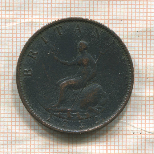 1/2 пенни. Великобритания 1799г