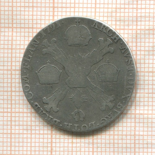 1/4 талера. Австрийские Нидерланды 1791г
