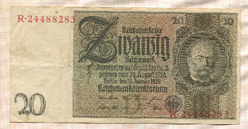 20 марок. Германия 1929г