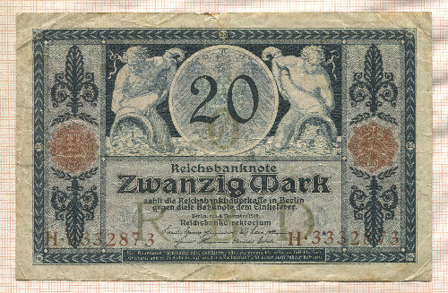 20 марок. Германия 1915г