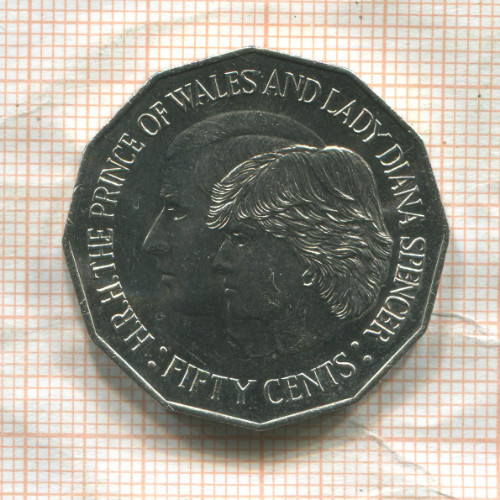 50 центов. Австралия 1981г