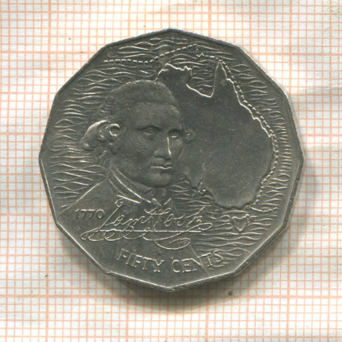 50 центов. Австралия 1970г