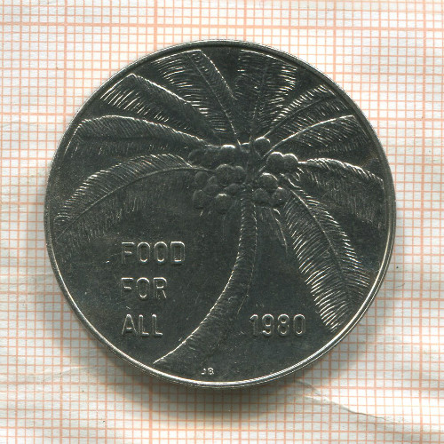 1 тала. Самоа. F.A.O. 1980г