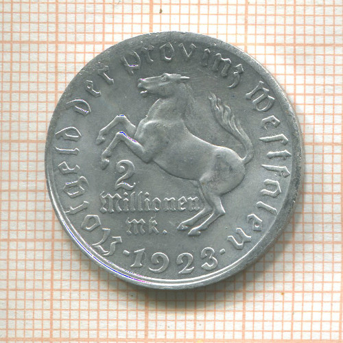 2000000 марок. Вестфалия 1923г