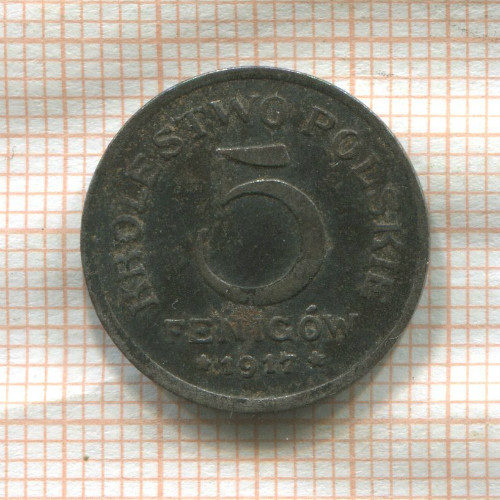 5 фенигов. Польша 1917г