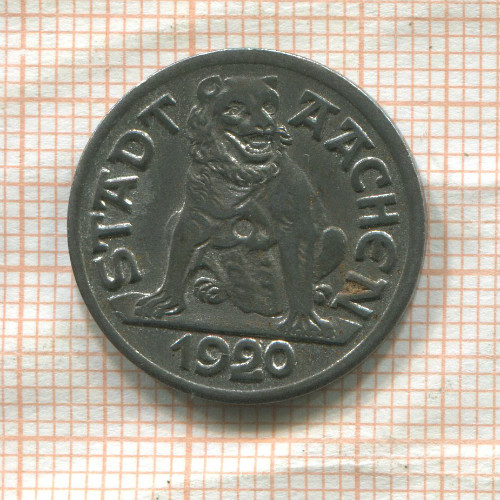 Нотгельд. 10 пфеннигов. Германия. Ахен