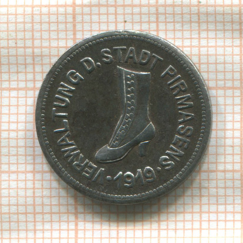 Нотгельд. 10 пфеннигов. Германия. Пирмазенс