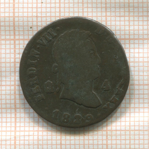 4 мараведи. Испания 1829г