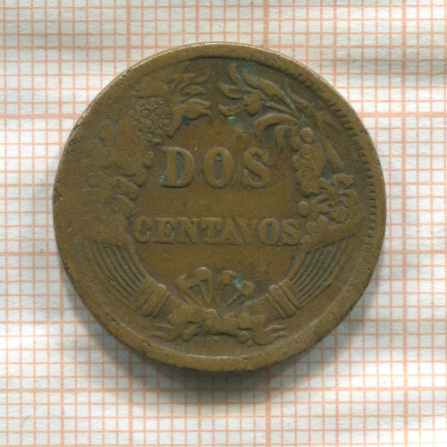 2 сентаво. Перу 1878г