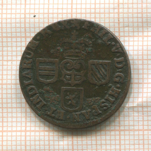 1 лиард. Испанские Нидерланды 1710г