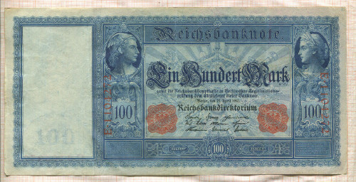 100 марок. Германия 1910г