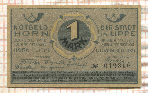 1 марка. Германия 1921г