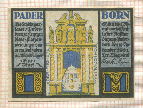 1 марка. Германия 1921г