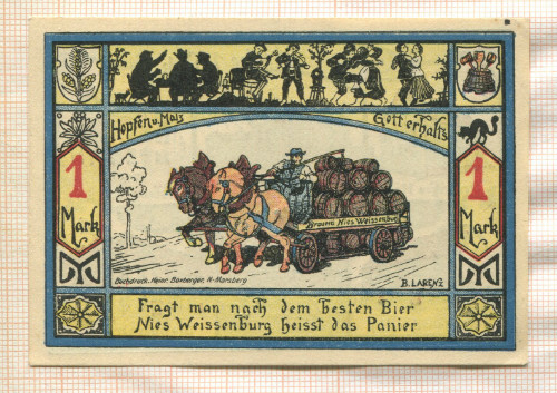 1 марка. Германия 1921г