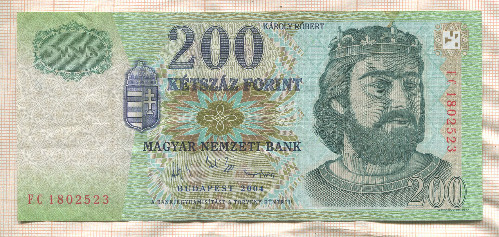 200 форинтов. Венгрия 2004г