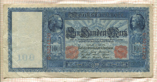 100 марок. Германия 1910г