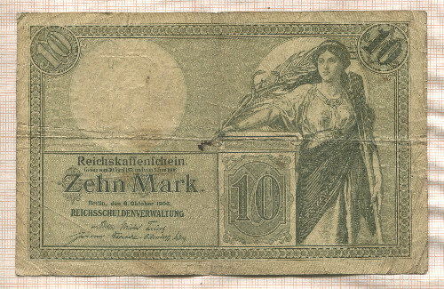 10 марок. Германия 1906г