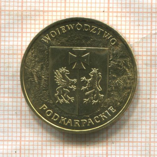 2 злотых. Польша 2004г