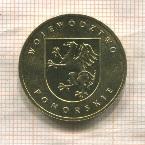 2 злотых. Польша 2004г