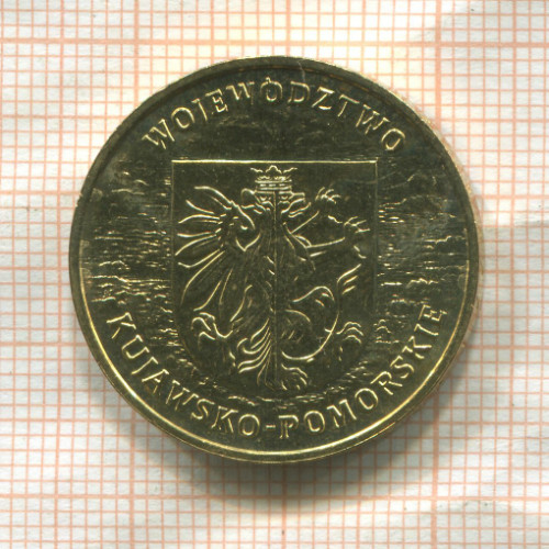 2 злотых. Польша 2004г