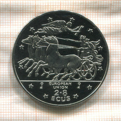 2,8 экю. Гибралтар 1994г