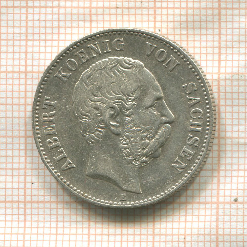 2 марки. Саксония 1899г