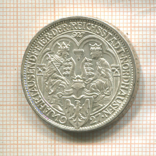 3 марки. Германия 1927г