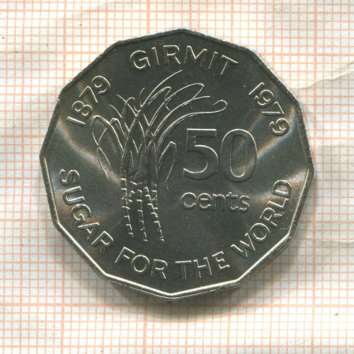50 центов. Фиджи. F.A.O. 1979г