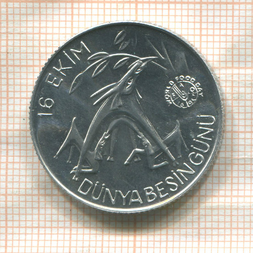 20 лир. Турция. F.A.O. 1981г