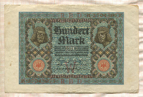100 марок. Германия 1920г