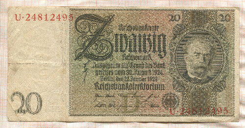 20 марок. Германия 1929г