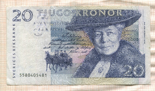 20 крон. Швеция