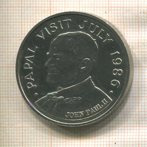 5 долларов. Сент-Люсия 1986г