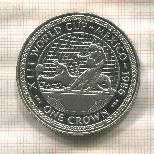 1 крона. Остров Мэн 1986г