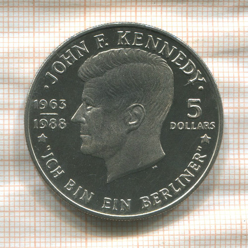 5 долларов. Ниуэ 1988г