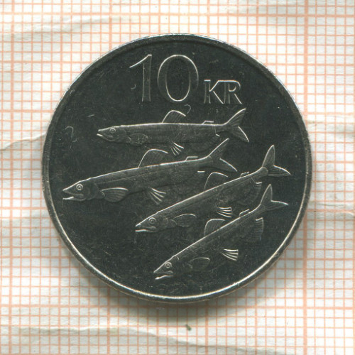 10 крон. Исландия. F.A.O. 1994г