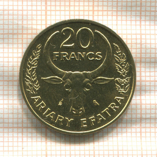 20 франков. Мадагаскар. F.A.O. 1970г