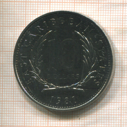 10 долларов. Восточные Карибы. F.A.O. 1981г