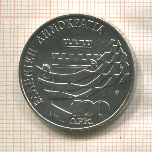 100 драхм. Греция 1988г