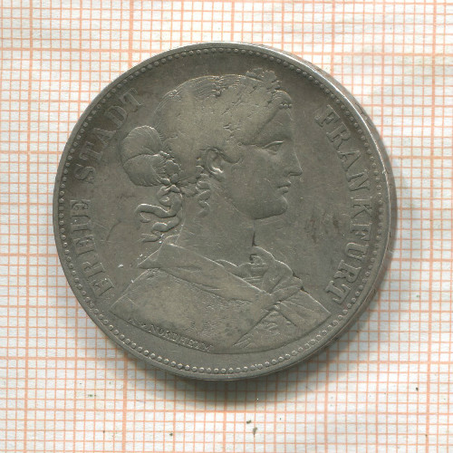 1 талер. Франкфурт 1862г