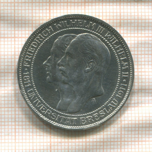 3 марки. Пруссия 1911г