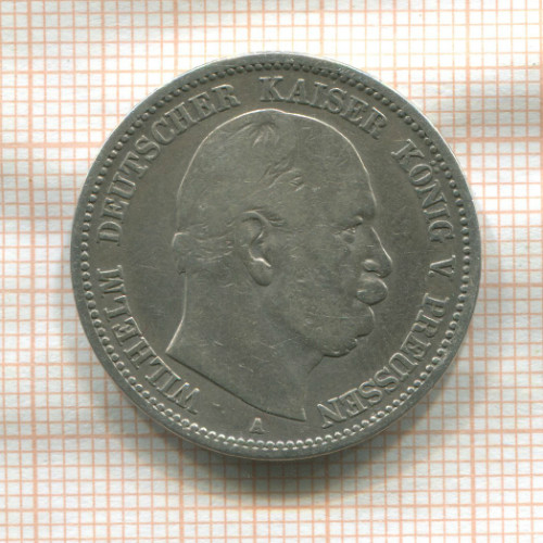 2 марки. Пруссия 1876г