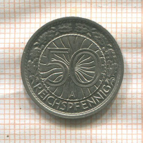 50 пфеннигов. Германия 1937г