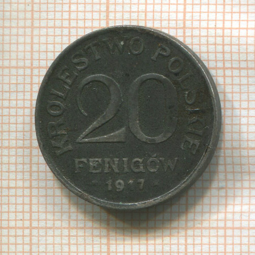 20 фенигов. Польша 1917г
