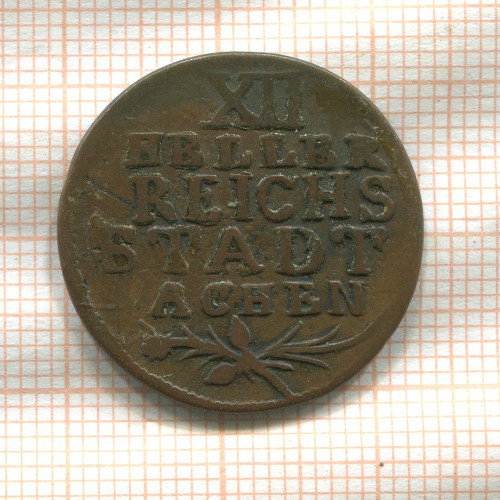 12 геллеров. Ахен 1792г