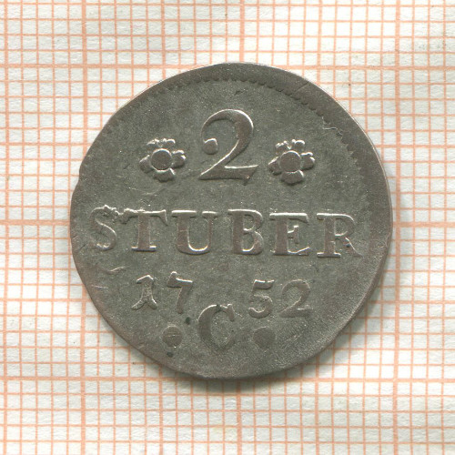 2 штубера. Клеве 1752г