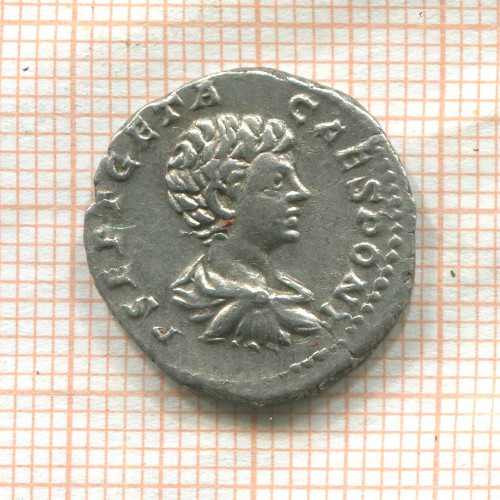 Денарий. Римская империя. Гета цезарь 198-209 гг.