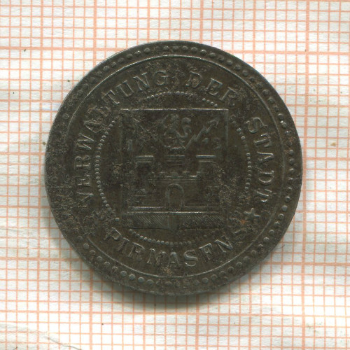 Нотгельд. 50 пфеннигов. Германия. Пирмазенс