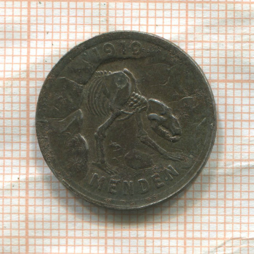 Нотгельд. 50 пфеннигов. Германия. Менден