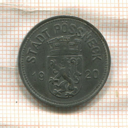Нотгельд. 10 пфеннигов. Германия. Пёснек
